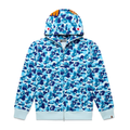 BAPE ABC Camo Shark Full Zip Hoodie Blue