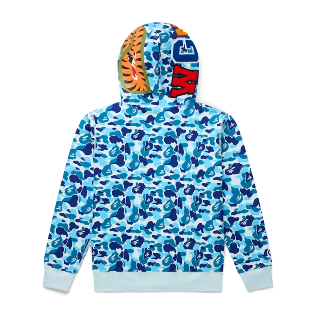 BAPE ABC Camo Shark Full Zip Hoodie Blue