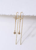 SOLSTICE STAR THREADER EARRINGS