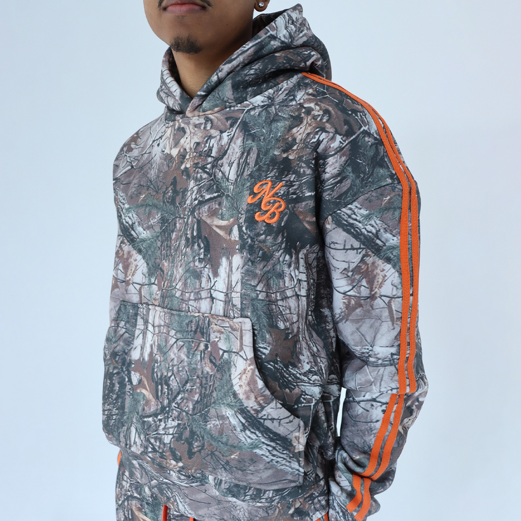 Lässiger Camouflage-Kapuzenpullover