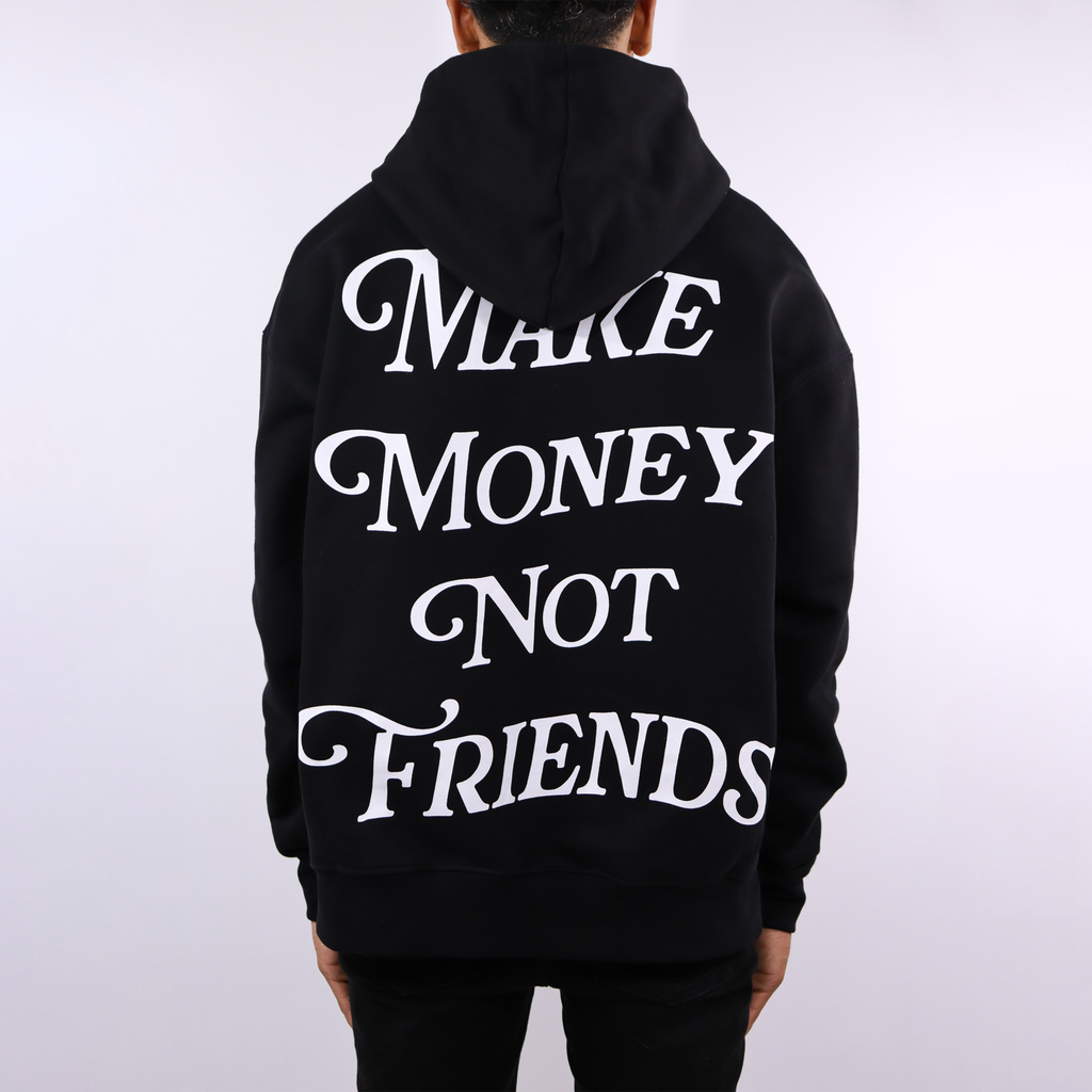 Make Money Not Friends Hoodie Classic White